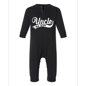 Uncle Est. 2024 New Baby Niece Nephew Infant Fleece One Piece