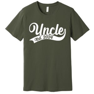 Uncle Est. 2024 New Baby Niece Nephew Premium T-Shirt