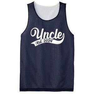 Uncle Est. 2024 New Baby Niece Nephew Mesh Reversible Basketball Jersey Tank