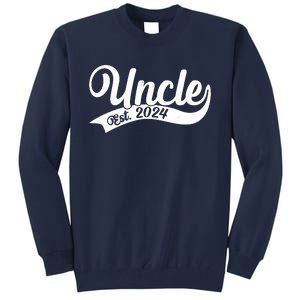 Uncle Est. 2024 New Baby Niece Nephew Tall Sweatshirt