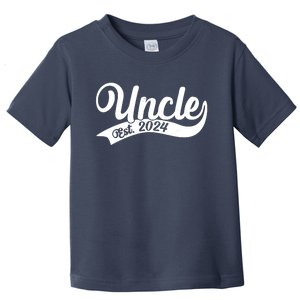 Uncle Est. 2024 New Baby Niece Nephew Toddler T-Shirt