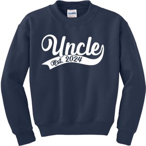 Uncle Est. 2024 New Baby Niece Nephew Kids Sweatshirt