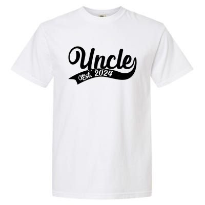 Uncle Est. 2024 New Baby Niece Nephew Garment-Dyed Heavyweight T-Shirt