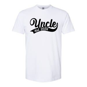 Uncle Est. 2024 New Baby Niece Nephew Softstyle CVC T-Shirt