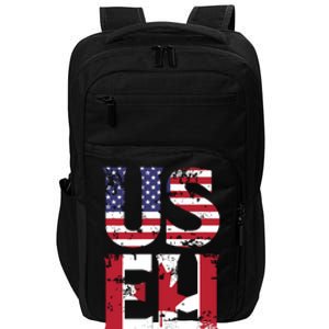 US EH American Canadian Funny Meme Quote Impact Tech Backpack