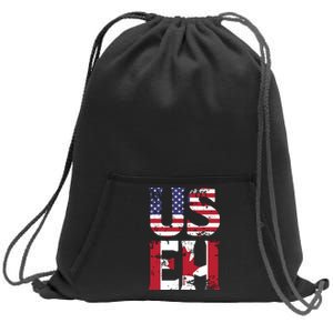 US EH American Canadian Funny Meme Quote Sweatshirt Cinch Pack Bag