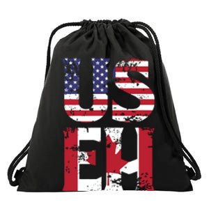 US EH American Canadian Funny Meme Quote Drawstring Bag