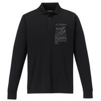 Unknown Elevations Alabama Performance Long Sleeve Polo