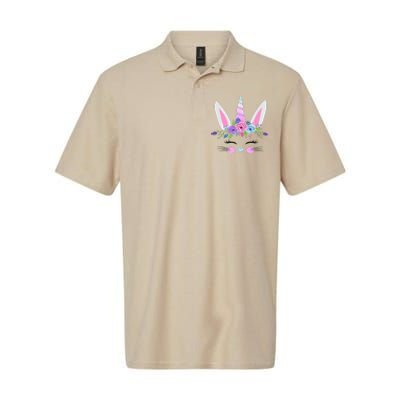 Unicorn Easter Bunny For Easter Outfit Premium Softstyle Adult Sport Polo