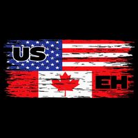 US EH Canada America Flag Maple Leaf Proud Canuck Roots Backpack