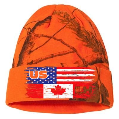 US EH Canada America Flag Maple Leaf Proud Canuck Roots Kati Licensed 12" Camo Beanie