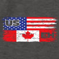 US EH Canada America Flag Maple Leaf Proud Canuck Roots Vector Backpack