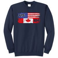 US EH Canada America Flag Maple Leaf Proud Canuck Roots Sweatshirt