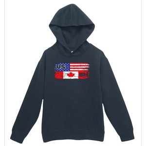 US EH Canada America Flag Maple Leaf Proud Canuck Roots Urban Pullover Hoodie