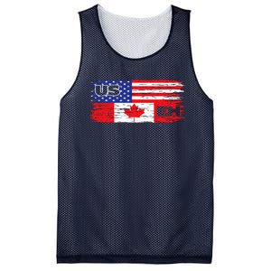 US EH Canada America Flag Maple Leaf Proud Canuck Roots Mesh Reversible Basketball Jersey Tank