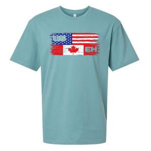 US EH Canada America Flag Maple Leaf Proud Canuck Roots Sueded Cloud Jersey T-Shirt