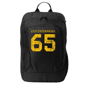 Uss Enterprise Cvn65 Aircraft Carrier Distressed Style City Backpack