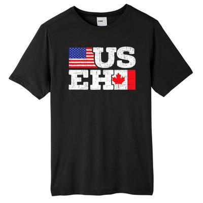 US EH Canada America Flag Maple Leaf Proud Canuck Roots Tall Fusion ChromaSoft Performance T-Shirt