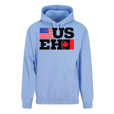 US EH Canada America Flag Maple Leaf Proud Canuck Roots Unisex Surf Hoodie