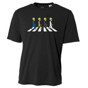 Ufo Extraterrestrial Crossing Alien Cooling Performance Crew T-Shirt