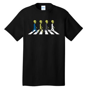 Ufo Extraterrestrial Crossing Alien Tall T-Shirt