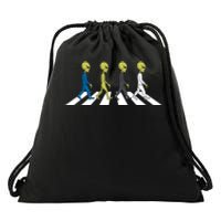 Ufo Extraterrestrial Crossing Alien Drawstring Bag