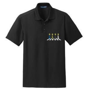 Ufo Extraterrestrial Crossing Alien Dry Zone Grid Polo