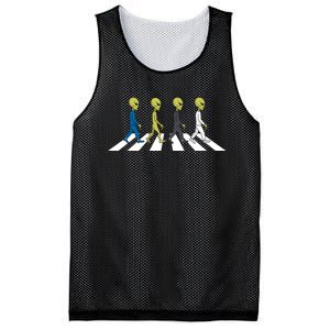 Ufo Extraterrestrial Crossing Alien Mesh Reversible Basketball Jersey Tank