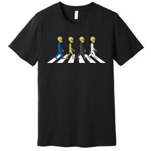 Ufo Extraterrestrial Crossing Alien Premium T-Shirt