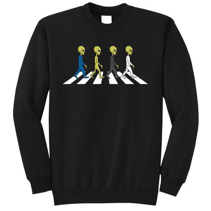 Ufo Extraterrestrial Crossing Alien Tall Sweatshirt