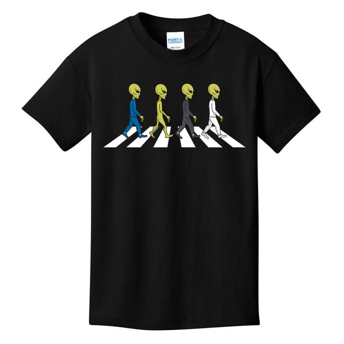 Ufo Extraterrestrial Crossing Alien Kids T-Shirt