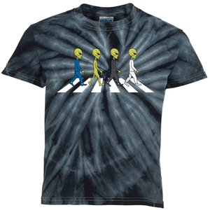 Ufo Extraterrestrial Crossing Alien Kids Tie-Dye T-Shirt