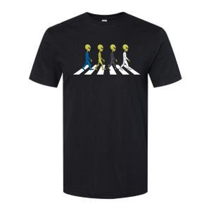 Ufo Extraterrestrial Crossing Alien Softstyle CVC T-Shirt