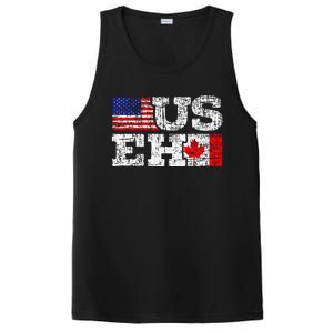 Us Eh Canada America Flag Maple Leaf Proud Canuck Roots PosiCharge Competitor Tank