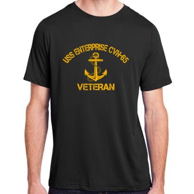 Uss Enterprise Cvnmeaningful Gift65 Aircraft Carrier Veteran Veterans Day Cute G Adult ChromaSoft Performance T-Shirt