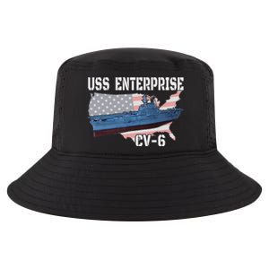 Uss Enterprise Cv6 Aircraft Carrier Veterans Day Father Day Cool Comfort Performance Bucket Hat