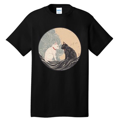 Ukiyo E Cats Tall T-Shirt