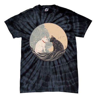 Ukiyo E Cats Tie-Dye T-Shirt