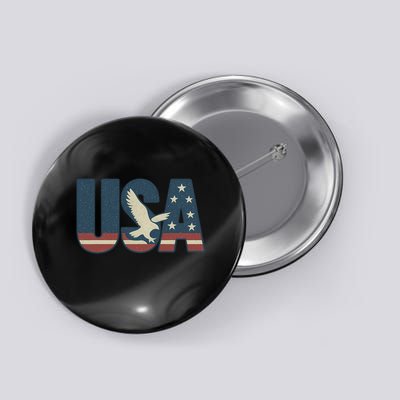 USA Eagle Emblem Button