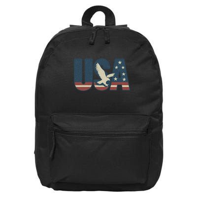 USA Eagle Emblem 16 in Basic Backpack