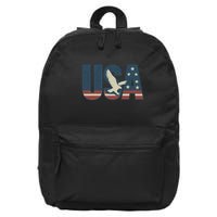 USA Eagle Emblem 16 in Basic Backpack