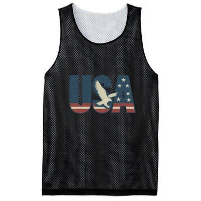 USA Eagle Emblem Mesh Reversible Basketball Jersey Tank