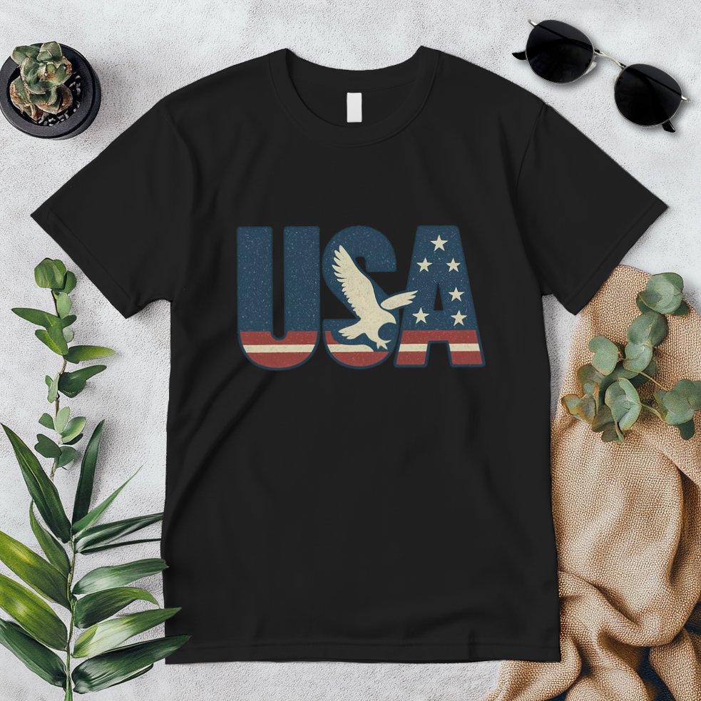 USA Eagle Emblem Premium T-Shirt