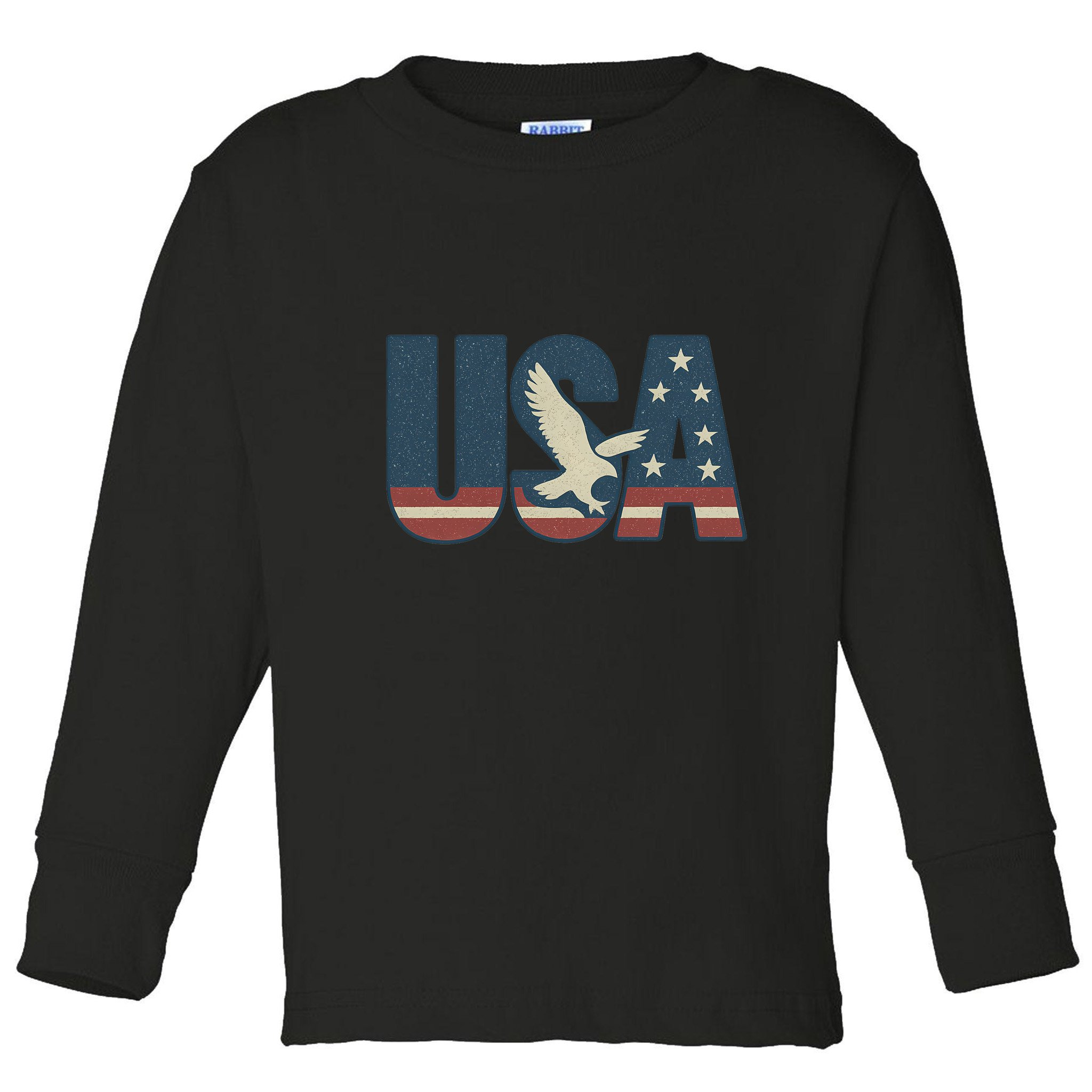 USA Eagle Emblem Toddler Long Sleeve Shirt