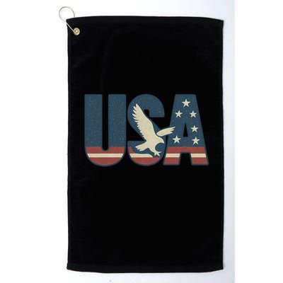 USA Eagle Emblem Golf Towel