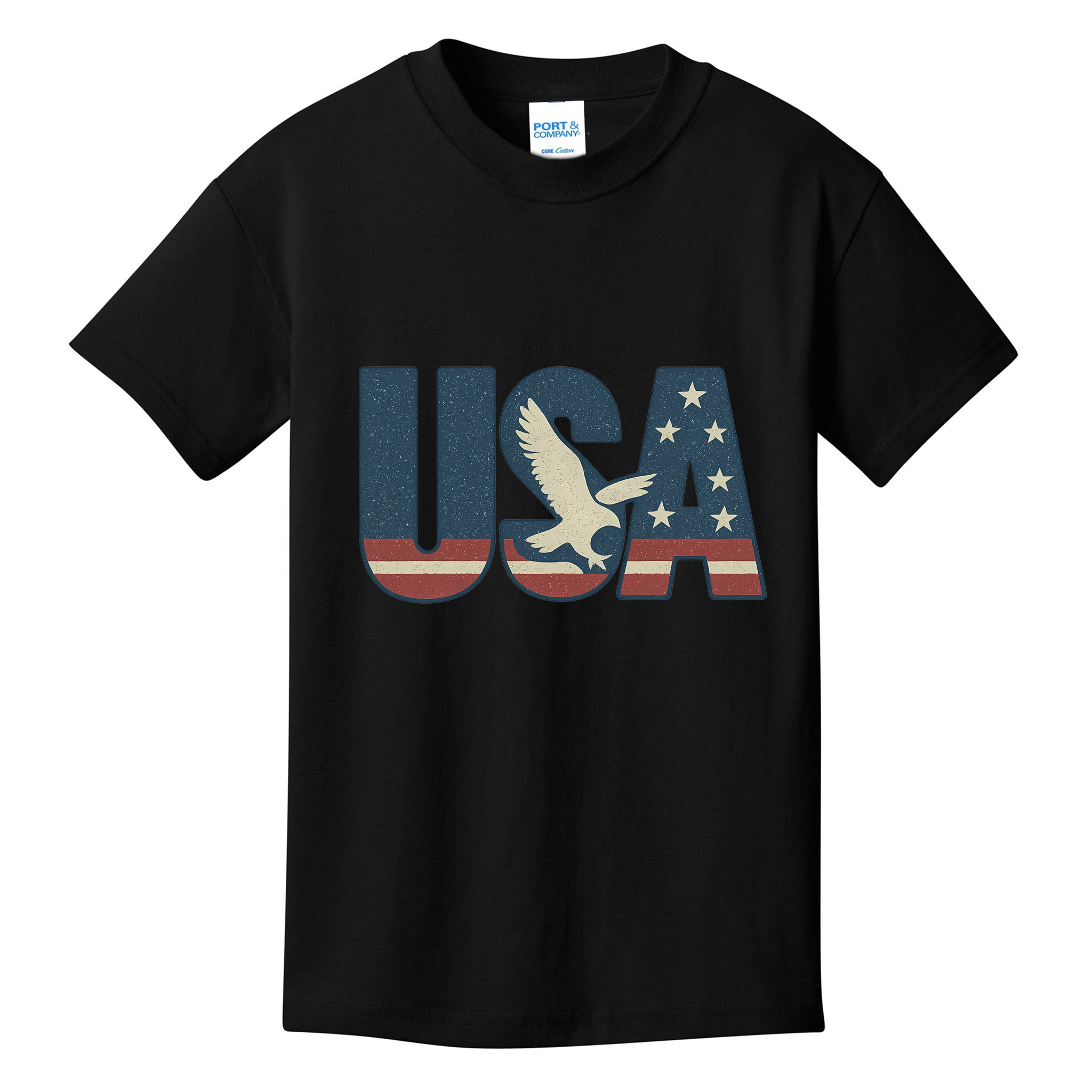 USA Eagle Emblem Kids T-Shirt