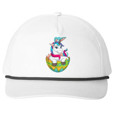 Unicorn Easter Egg Snapback Five-Panel Rope Hat