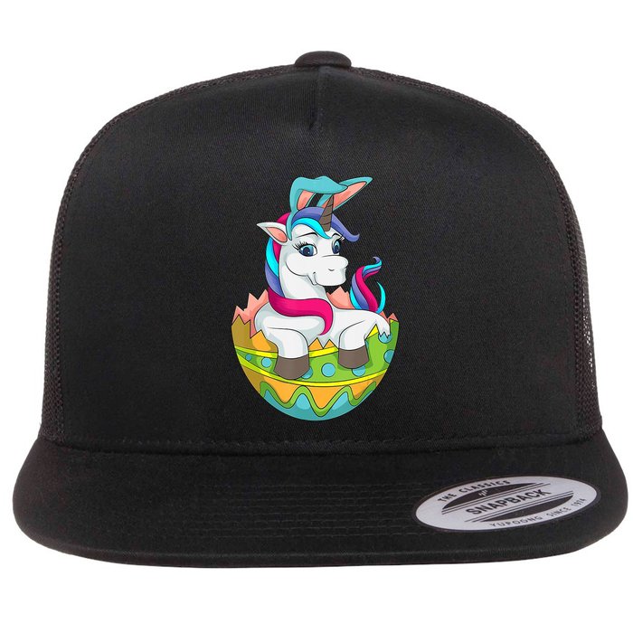 Unicorn Easter Egg Flatbill Hat
