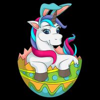 Unicorn Easter Egg Flatbill Hat