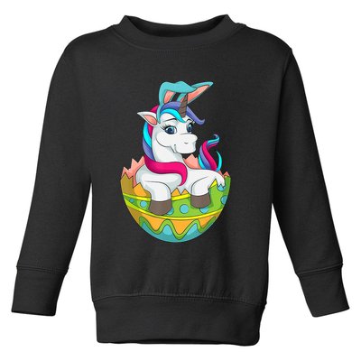 Unicorn Easter Egg Toddler Sweatshirt